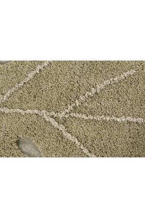 Dywan bawełniany Monstera Olive 200x285 cm Maxi Rugs Lorena Canals