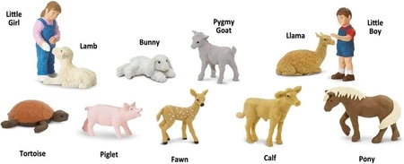 Safari Ltd. Zestaw Figurek - Małe Zwierzątka z Mini Zoo