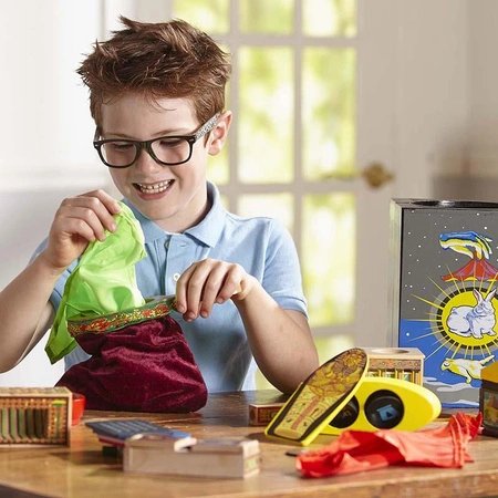 Zestaw magiczny z litego drewna Deluxe z 10 sztuczkami Melissa and Doug 11170-MD