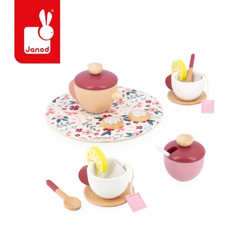Drewniany zestaw do herbaty Twist 2+, Janod