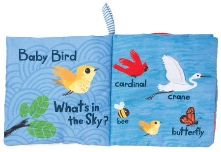 Książeczka interaktywna, Mały ptaszek, 216130-Manhattan Toy, zabawki dla niemowląt