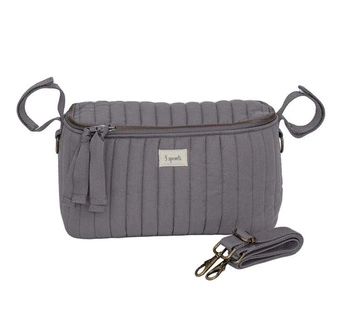 3 Sprouts Organizer Do Wózka Quilted Solid Grey