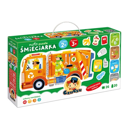 Puzzle Moto Śmieciarka CzuCzu
