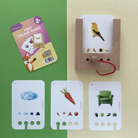 WiemTo Pudełko i 6 Zestawów Kart. Zestaw dla dzieci 2-3 Latka