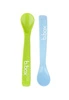 Silikonowe łyżeczki 2 szt., zielono-niebieskie, b.box