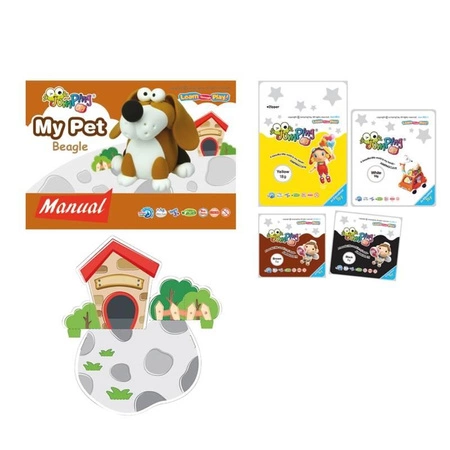 Jumping Clay | Zestaw kreatywny piesek - Beagle