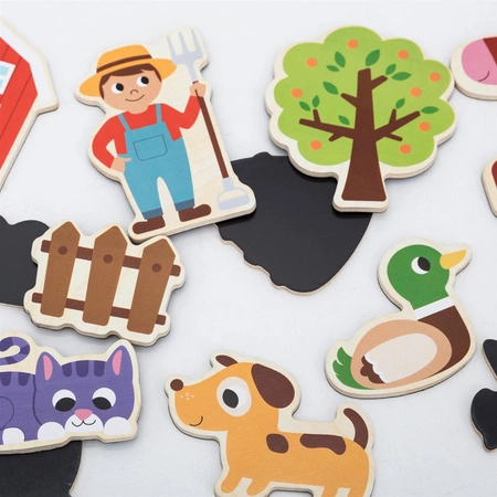 VIGA Magnetyczni Przyjaciele z Farmy 20 szt. Magnesów – Kreatywna Zabawa z Wiejskimi Zwierzątkami