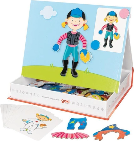 Magnetyczna układanka ubierz dziewczynkę