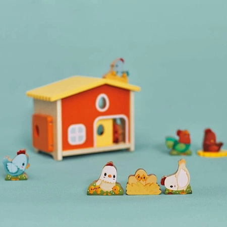 Drewniany domek Farma Mój pierwszy kurnik 18 m+, Janod