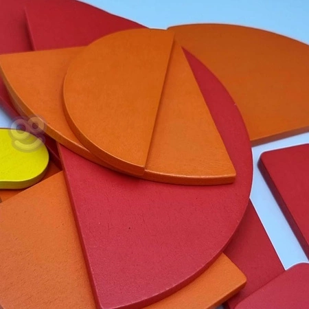 WOOPIE GREEN Drewniana Układanka Montessori 40 Wzorów do Odtworzenia 55 el. Certyfikat FSC