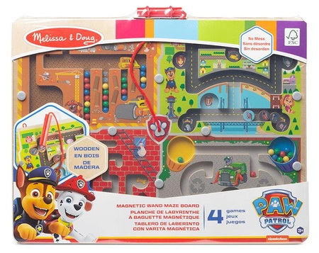 Drewniany labirynt magnetyczny z różdżką Psi Patrol 2 Melissa and Doug 33331-MD