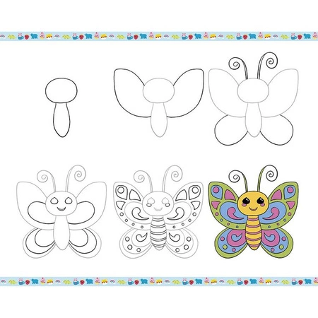 Janod Zestaw kreatywny Rysowanie krok po kroku z brokatowymi markerami 20 rysunków i kolorowanek 6+