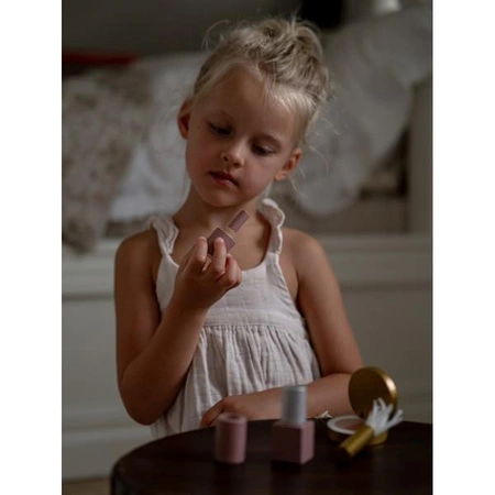 Drewniany pas wizażystki, akcesoria do makijażu Jabadabado