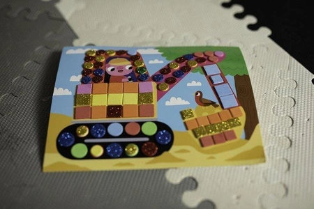 Zestaw kreatywny Mozaika Pojazdy 3+, Janod