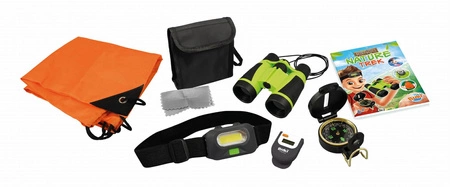 Buki zestaw do wędrówek kompas lornetka krokomierz