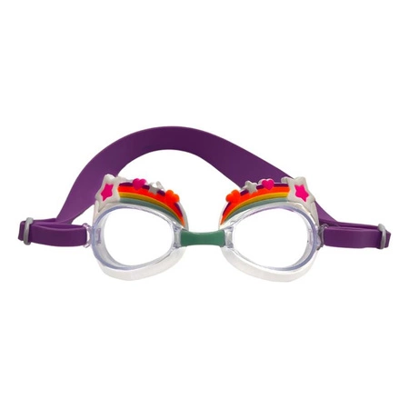 Okulary do pływania dla dzieci Tęcza z gwiazdkami 3+, Aqua2ude