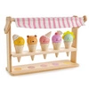 Mini lodziarnia z lodami w rożkach, Tender Leaf Toys