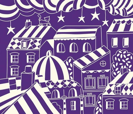 Zestaw kreatywny Do zdrapywania Karty świecące w ciemności Nocny świat 7+, Janod