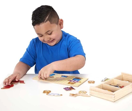 Drewniana układanka Ubierz Trzy Misie Melissa & Doug 13770