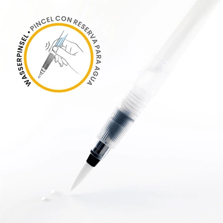 Zestaw 2 pędzelki ze zbiorniczkiem na wodę DJ08909