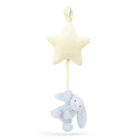 JellyCat - Króliczek z Gwiazdką i Pozytywką Błękitny 28 cm