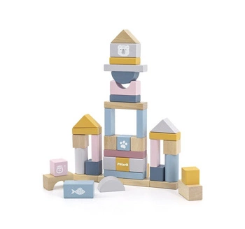 Klocki PolarB 60szt w wiaderku