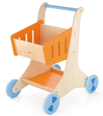 Drewniany Wózek sklepowy na zakupy Viga Toys