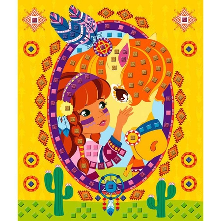 Zestaw artystyczny Mozaika Konie i jednorożce 5+, Janod (stary indeks: J07804)