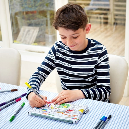 Piórnik do malowania, pojazdy, eatsleepdoodle