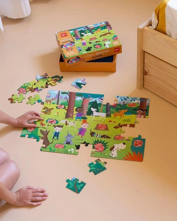 Puzzle z magicznymi okularami Apli Kids - Psy 4+