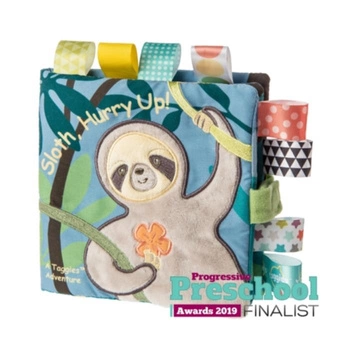 Mary Meyer Miękka Książeczka Sensoryczna z Metkami Leniwiec