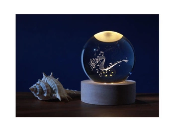 Lampka kryształowa kula Muzyka 6 cm