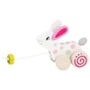 Zabawka do ciągnięcia Biały króliczek 54897-Goki, zabawy ruchowe