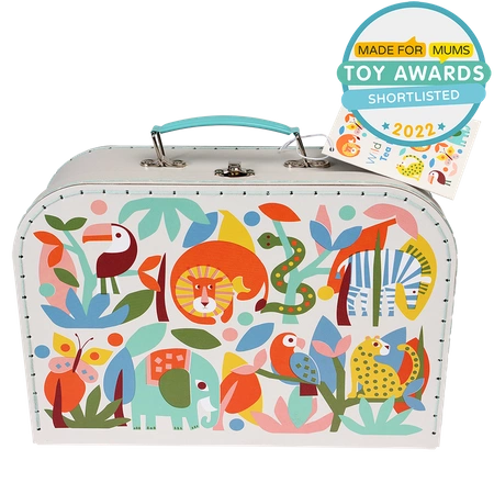 Zestaw do herbaty, metalowy, Dzikie Zwierzęta, Rex London