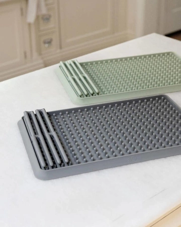 EZPZ Silikonowa suszarka do naczyń szara