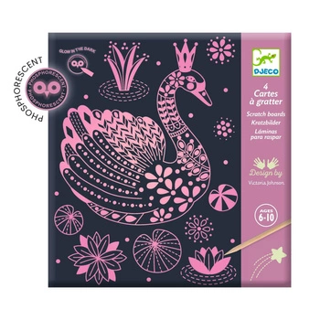 Wydrapywanka świecąca w ciemności ŁABĘDŹ DJ09715