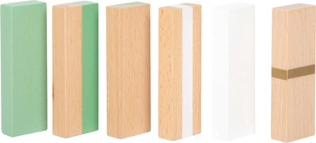 Drewniana Chwiejąca się wieża Gold Edition 12217-Small Foot, zręcznościowe gry dla dzieci