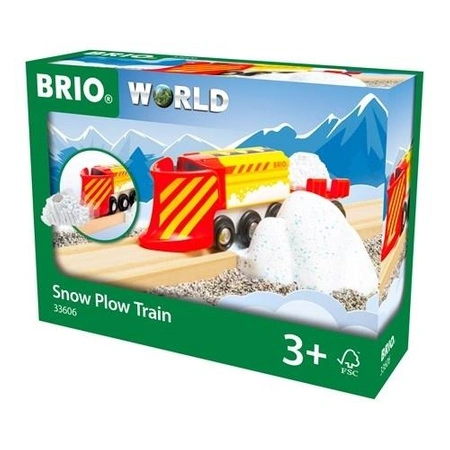 BRIO World Pociąg z Pługiem Śnieżnym