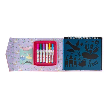 Baletnice Szkicownik z Kredowymi Pisakami