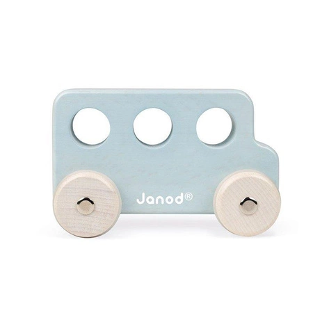 Drewniane pojazdy Sweet Cocoon, opakowanie zbiorcze 8 sztuk (3 modele: 3+3+2), Janod