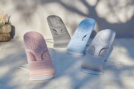 BABYBJORN - leżaczek BLISS COTTON, Petal Quilt, Zgaszony róż