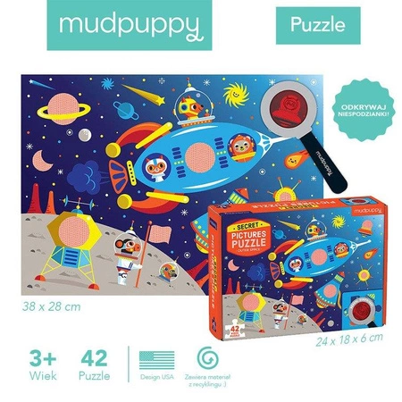 Mudpuppy Puzzle z ukrytymi obrazkami Kosmos 42 elementy 3+