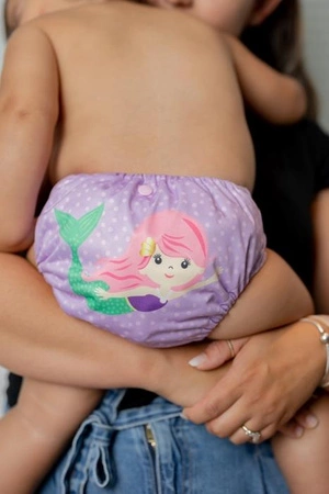 Zoocchini Pielucha wielorazowa AIO z 2 wkładami Syrenka