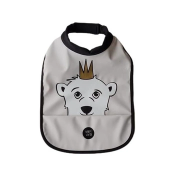 Baby Livia Śliniak Grey Miś 103-9