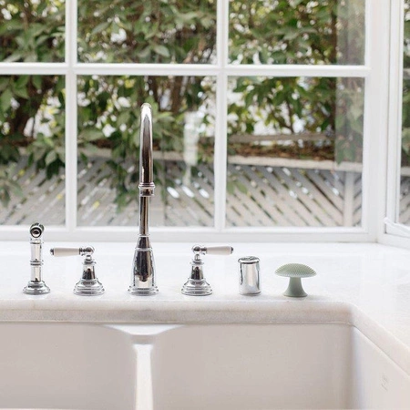 EZPZ Silikonowa myjka czyścik do naczyń bez bakterii pastelowa zieleń