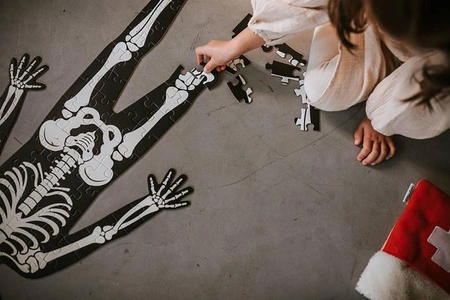 Puzzle edukacyjne gigantyczne Ciało człowieka 50, 75 i 100 elementów 5 +, Janod