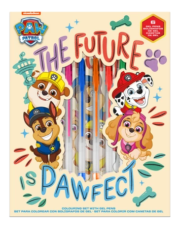 Notatnik + długopisy żelowe 6 sztukm Paw Patrol PW19958