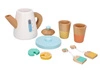 Drewniany zestaw herbaciany z czajnikiem i kubeczkami