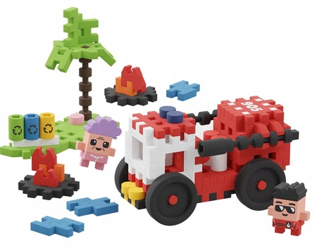 MINI WAFLE KLOCKI Wóz strażacki 80 EL MARIOINEX