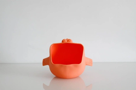 Silikonowy Czerpak Rozdymka Scrunch - Koralowy